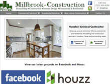 Tablet Screenshot of millbrook-construction.com